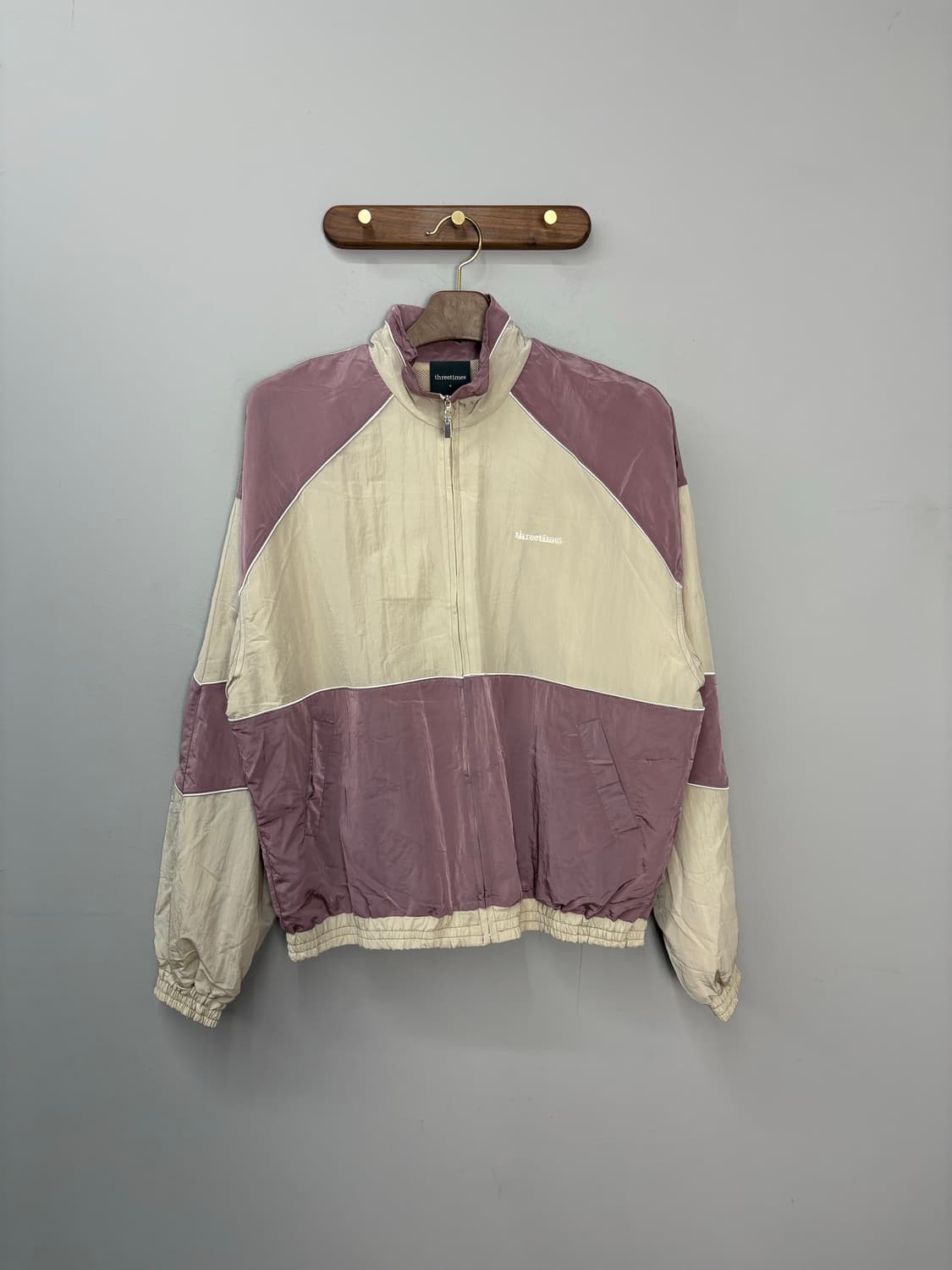 쓰리타임즈 빈티지 블록 윈드브레이커 자켓 A2739 상품이미지2