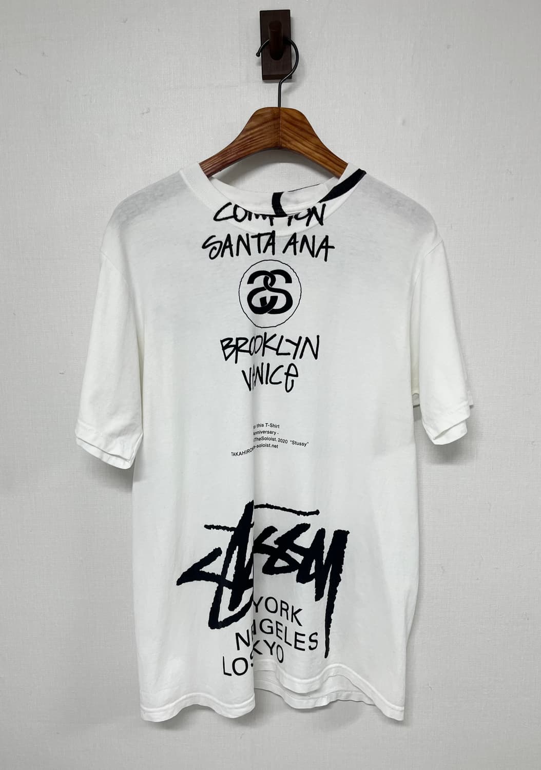 스투시 x 솔로이스트 40주년 월드투어 티셔츠 M 상품이미지1