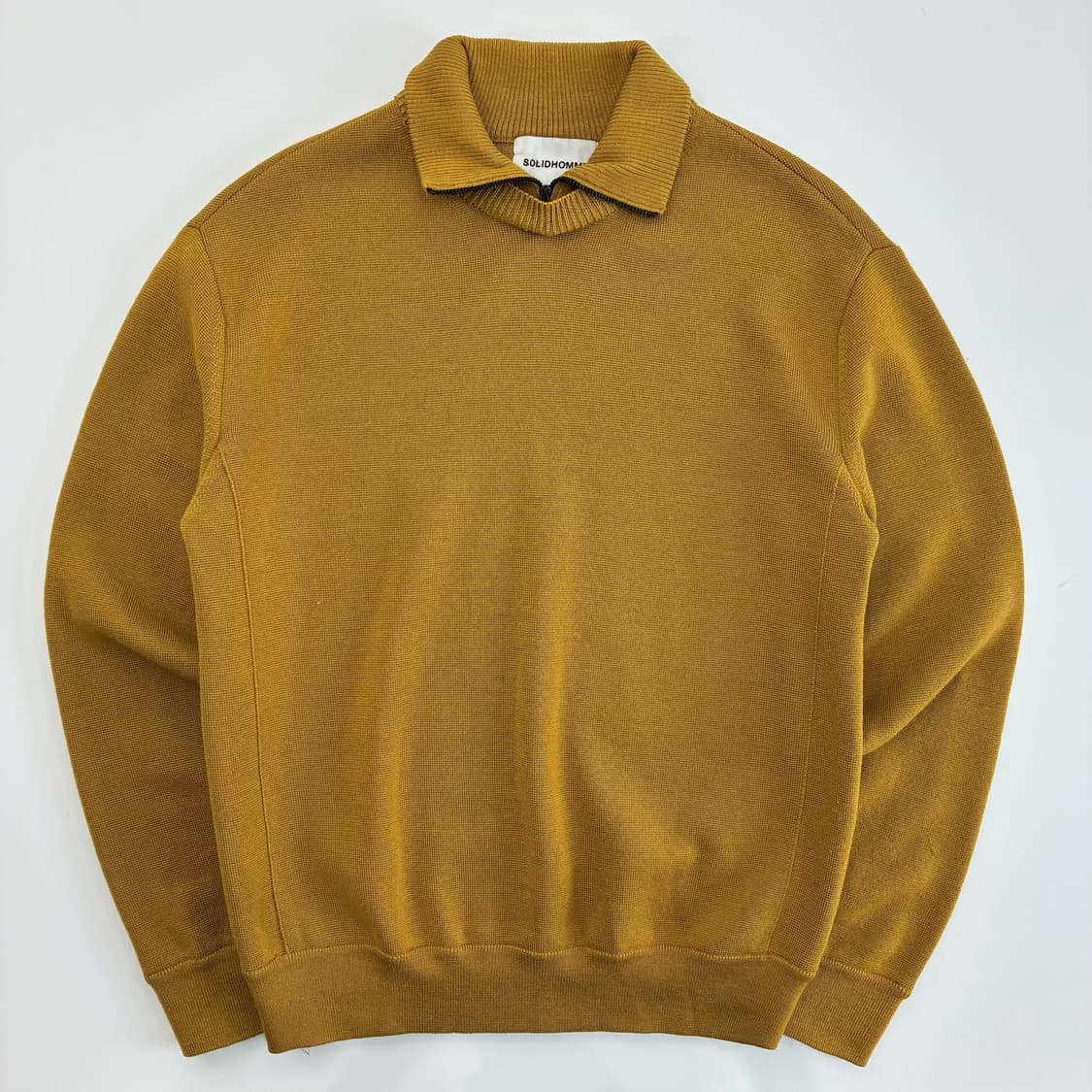 Solidhomme  솔리드옴므 울 카멜 카라 니트  상품이미지1