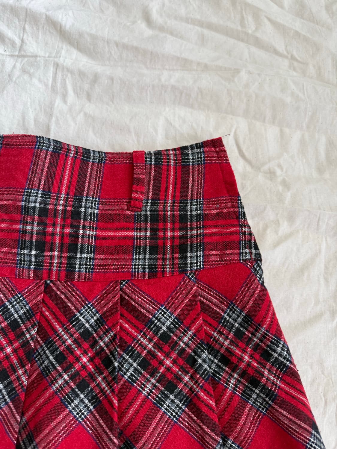 나나펑크 캐캐체 체크 미니플리츠 미니 스커트 상품이미지4