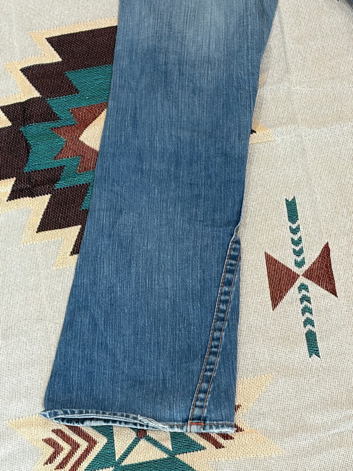 트루릴리전 #803 플레어 부츠컷 연청 데님 팬츠 상품이미지6