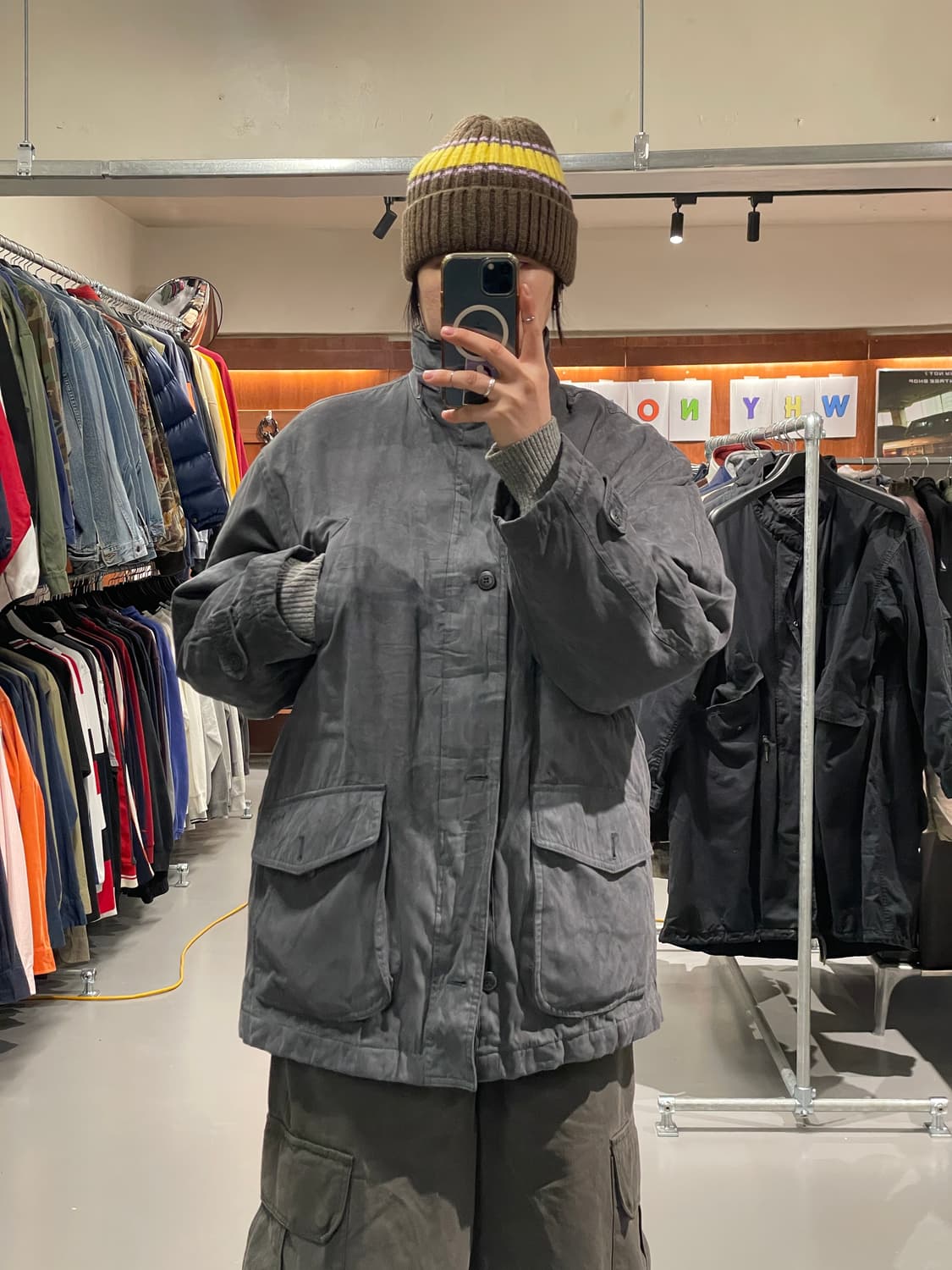 빈티지 스웨이드 헌팅 자켓 (내피 분리 가능) 상품이미지1