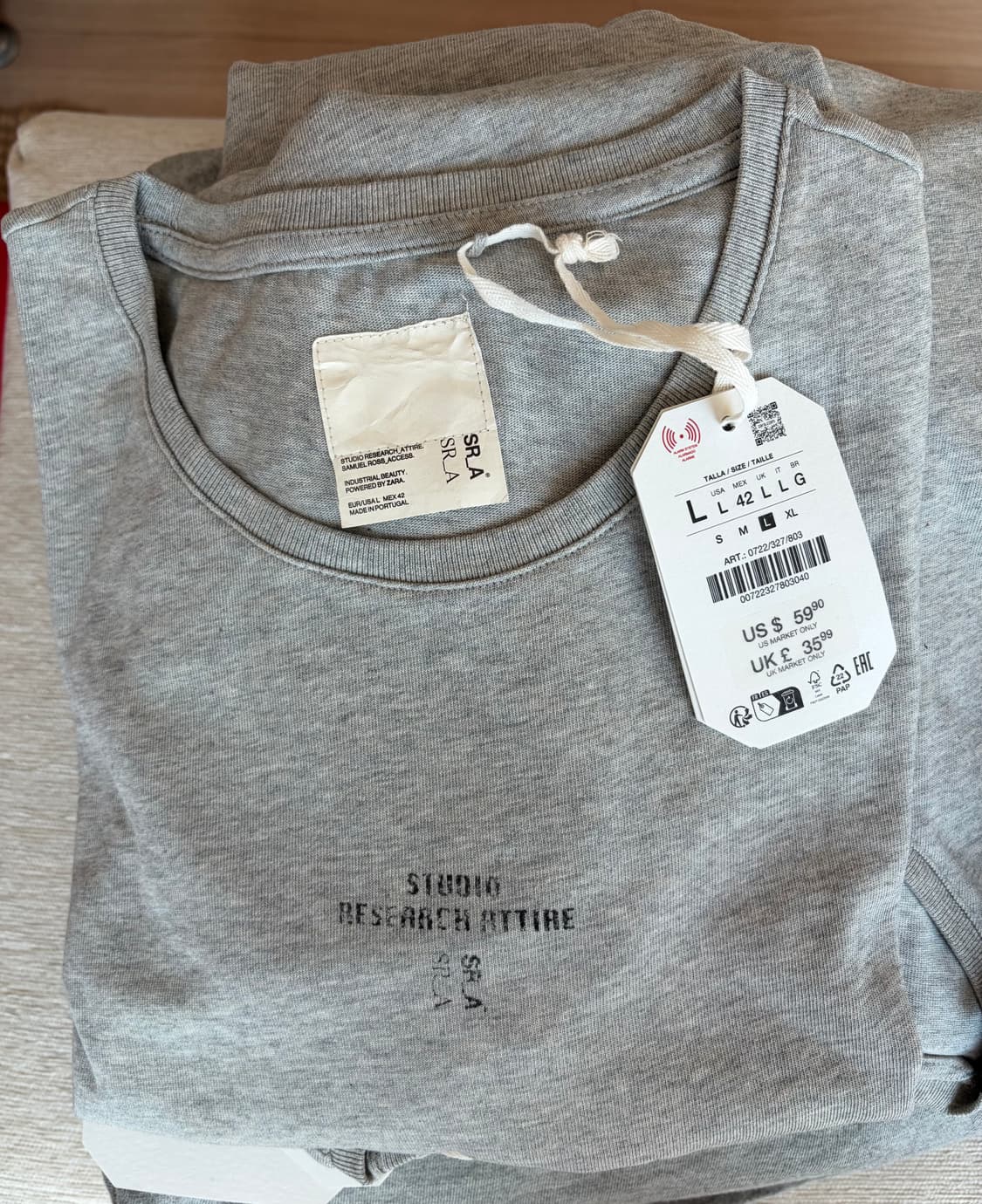 자라 x SR_A (슬림핏) 티셔츠 상품이미지10