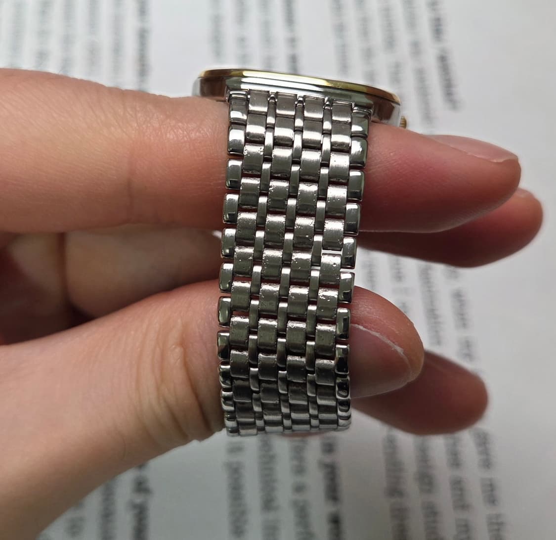 레어] 빈티지 오메가 드빌 팔각옥토 요구르트 로만판 슬림쿼츠 브레이슬릿  상품이미지7