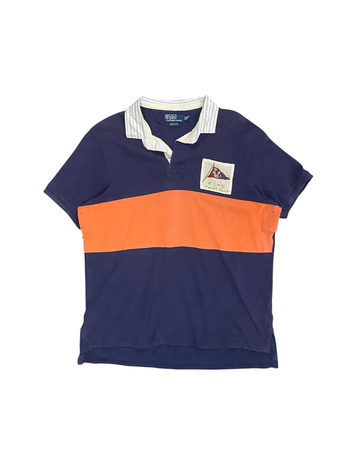 Polo Ralph Lauren 요트클럽 패치 디테일 럭비 반팔 티셔츠 상품이미지1