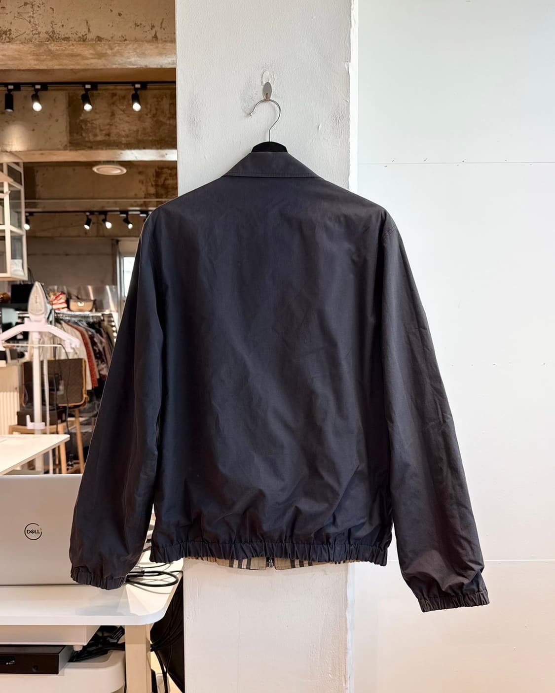 버버리 브라운 노바체크 리버시블 블루종 자켓  상품이미지7