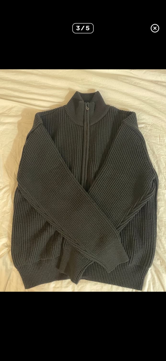 24fw 아모멘토 풀집업 니트 가디건 상품이미지2