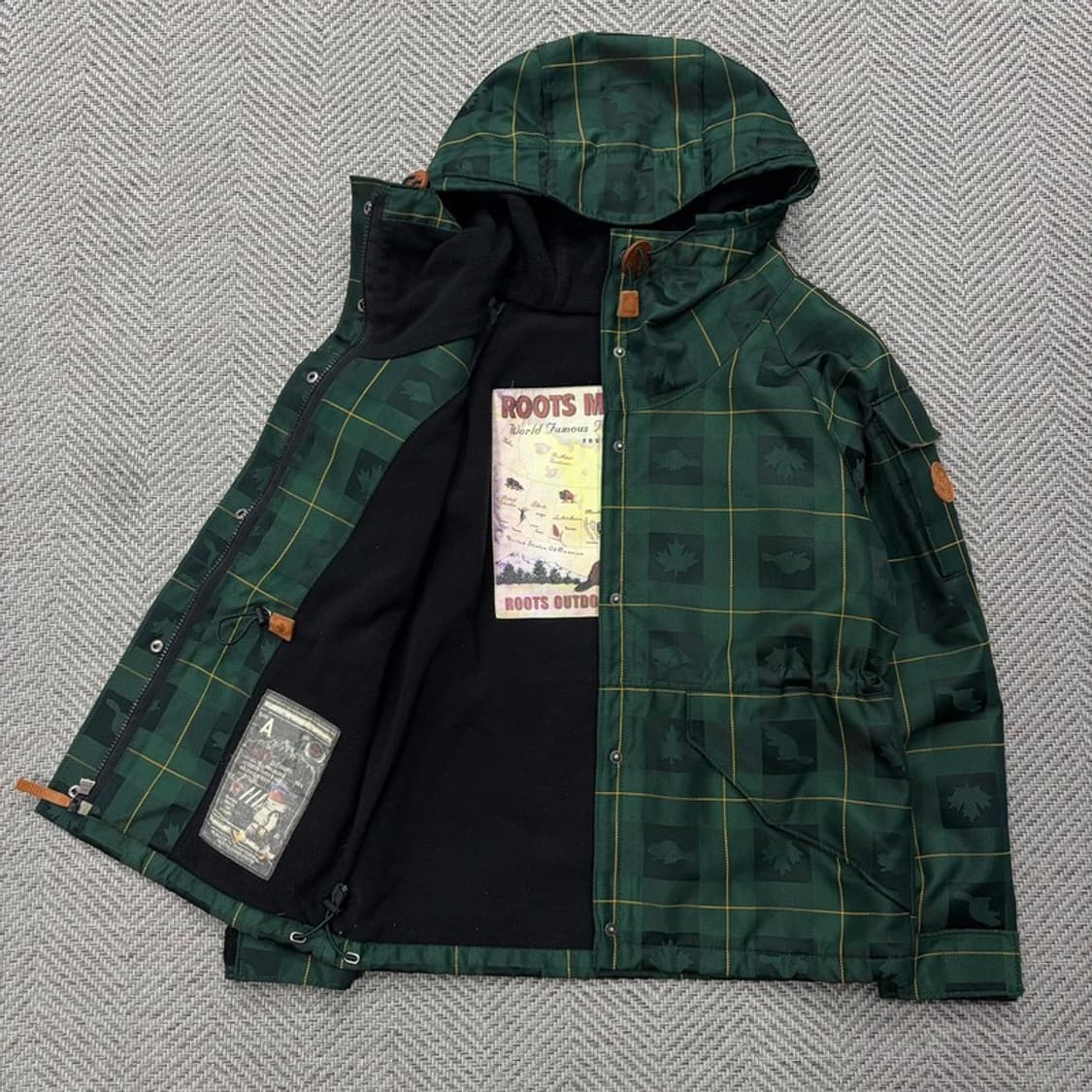 루츠 체크 후드 바람막이 자켓 v2529 상품이미지7