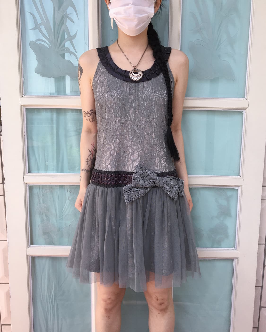 Axes femme lace sleeveless onepiece 상품이미지6