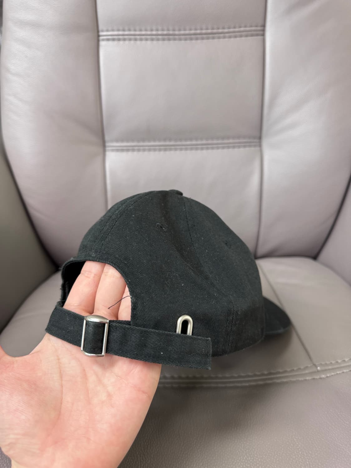 스투시 베이직로고 볼캡 블랙 상품이미지4