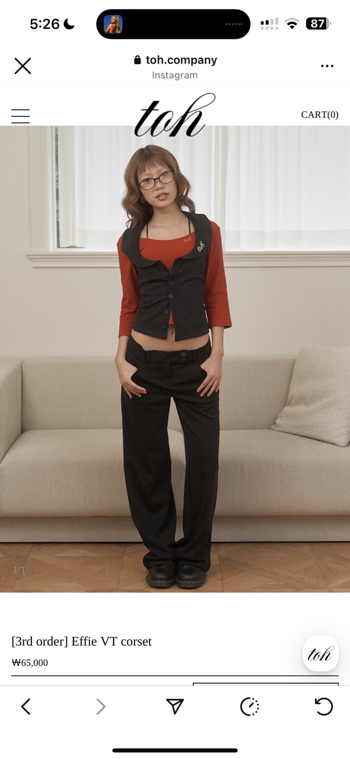 Toh effie VT corset  베스트 상품이미지1