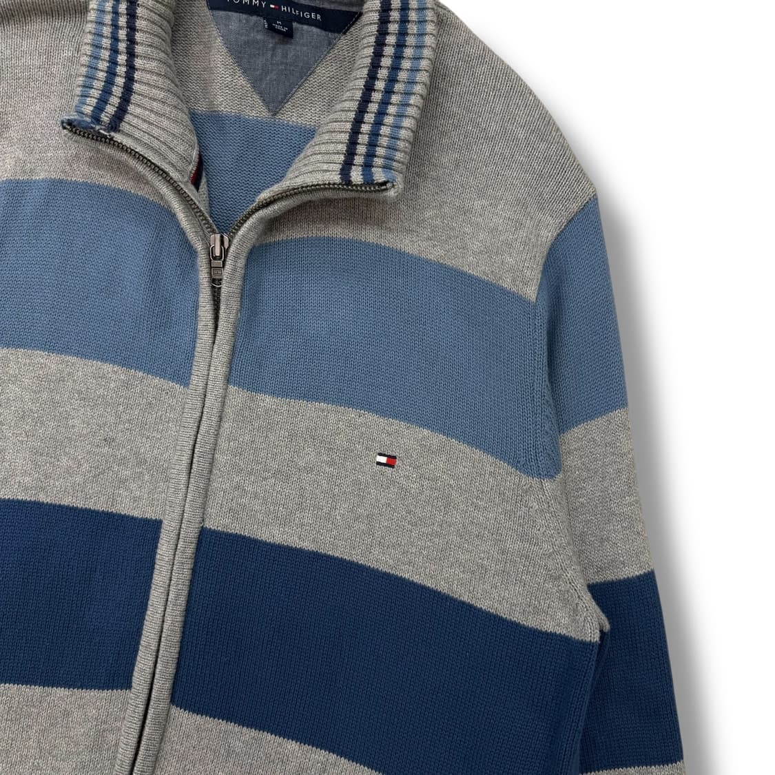 타미힐피거 스트라이프 니트집업 r2005  상품이미지5