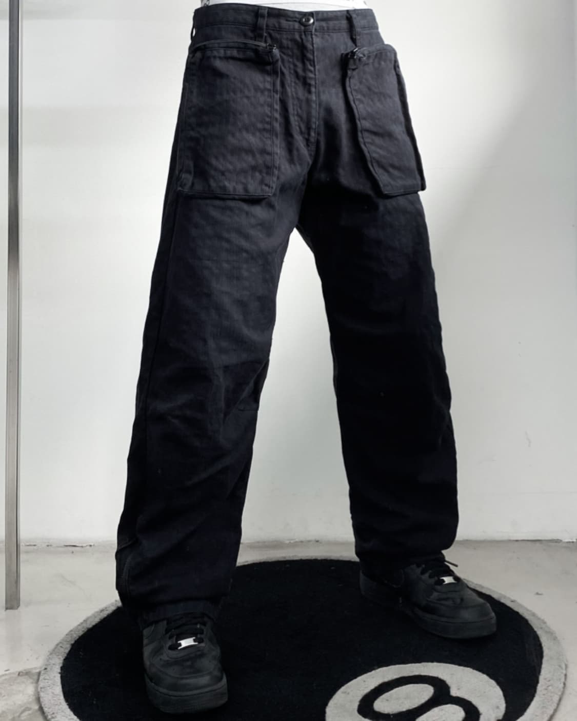 Po1 프론트 더블 포켓 HBT 메카닉 팬츠 상품이미지1