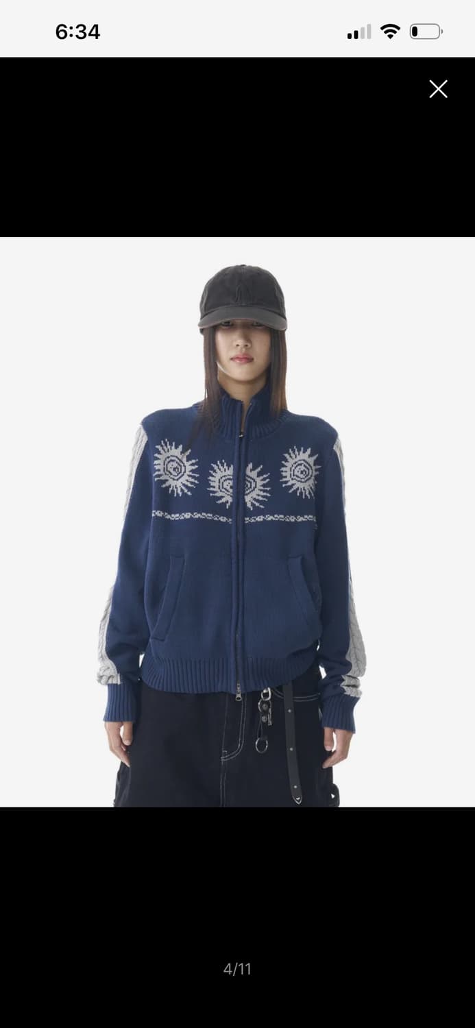 아캄 니트집업 스웨터 상품이미지1