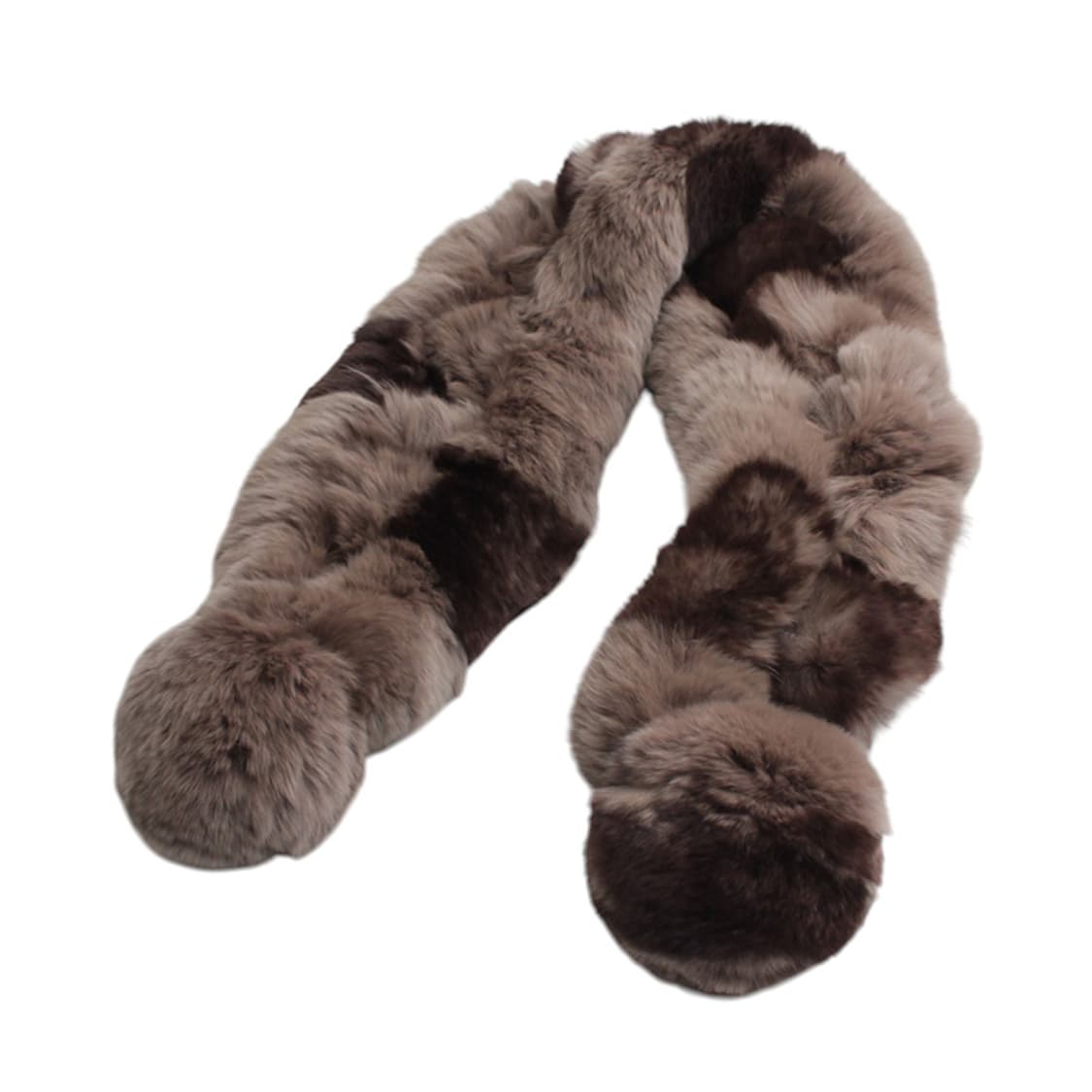 브라운 친칠라 퍼 넥 워머 상품이미지3