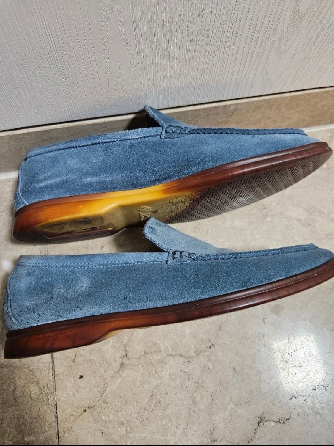 로로피아나 썸머워크 스웨이드 로퍼 남성 42 상품이미지3