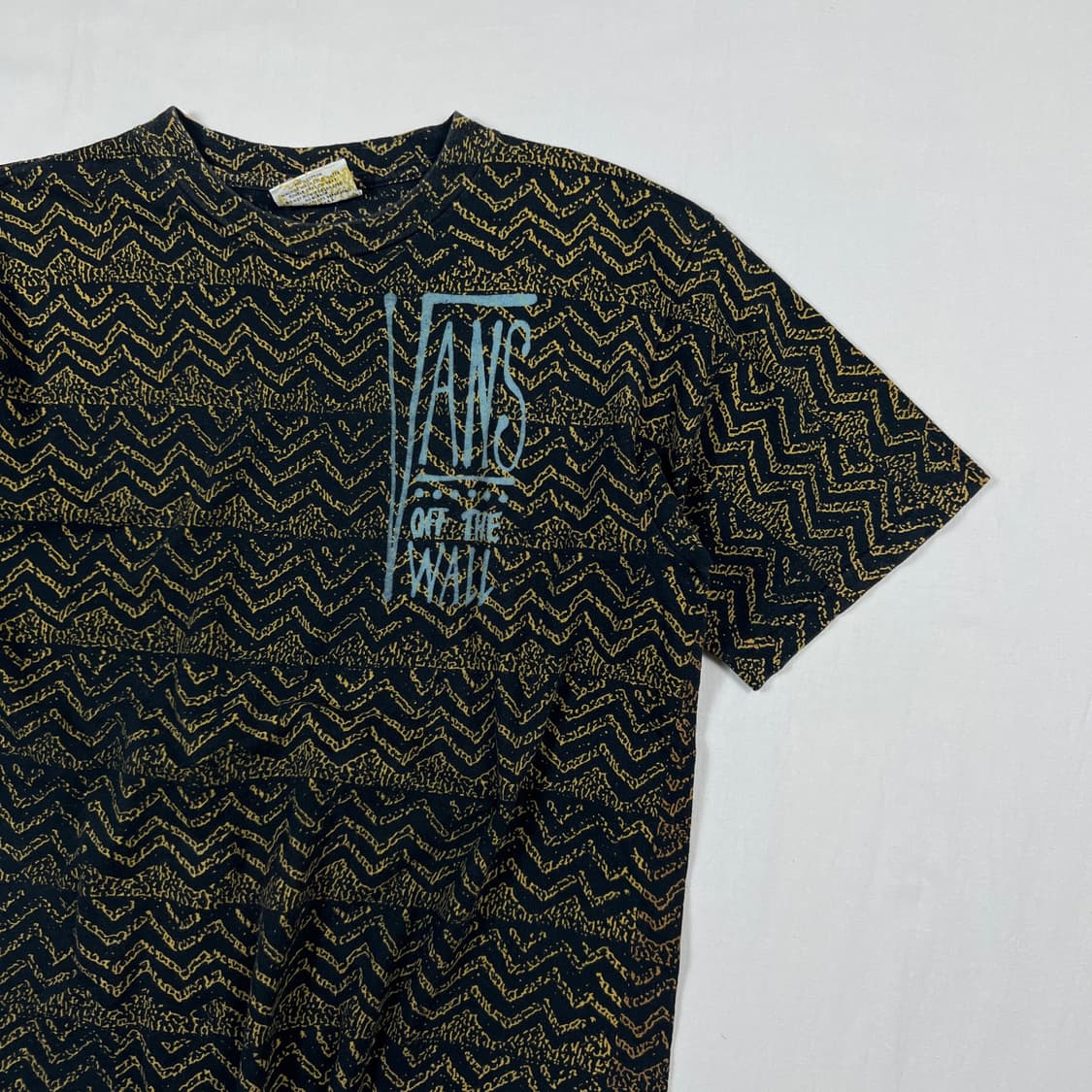 80‘s 반스 vans 로고 패턴 반팔티 상품이미지2