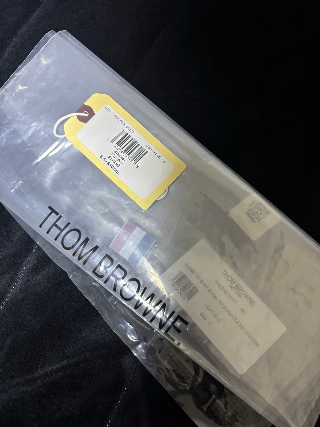 [3] 톰브라운 옥스포드 셔츠 라이트 블루 상품이미지5