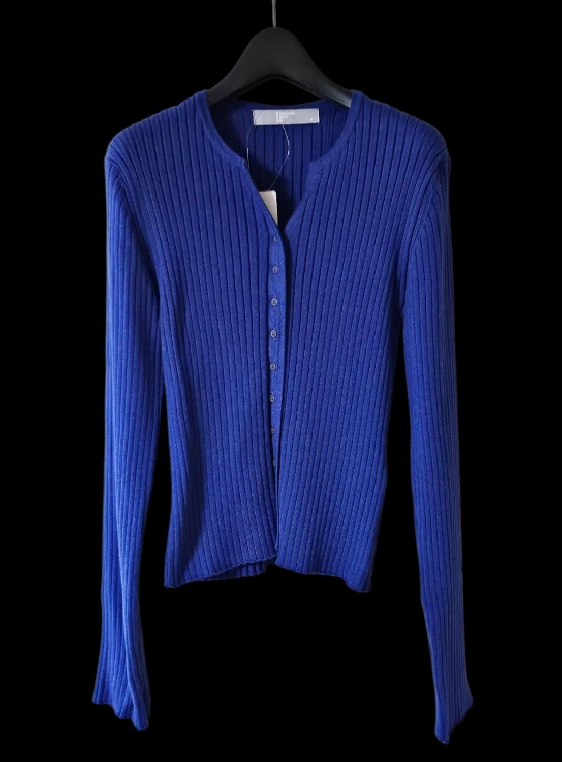 [새상품] 8세컨즈 블루 골지 여성 가디건 90 M 상품이미지9