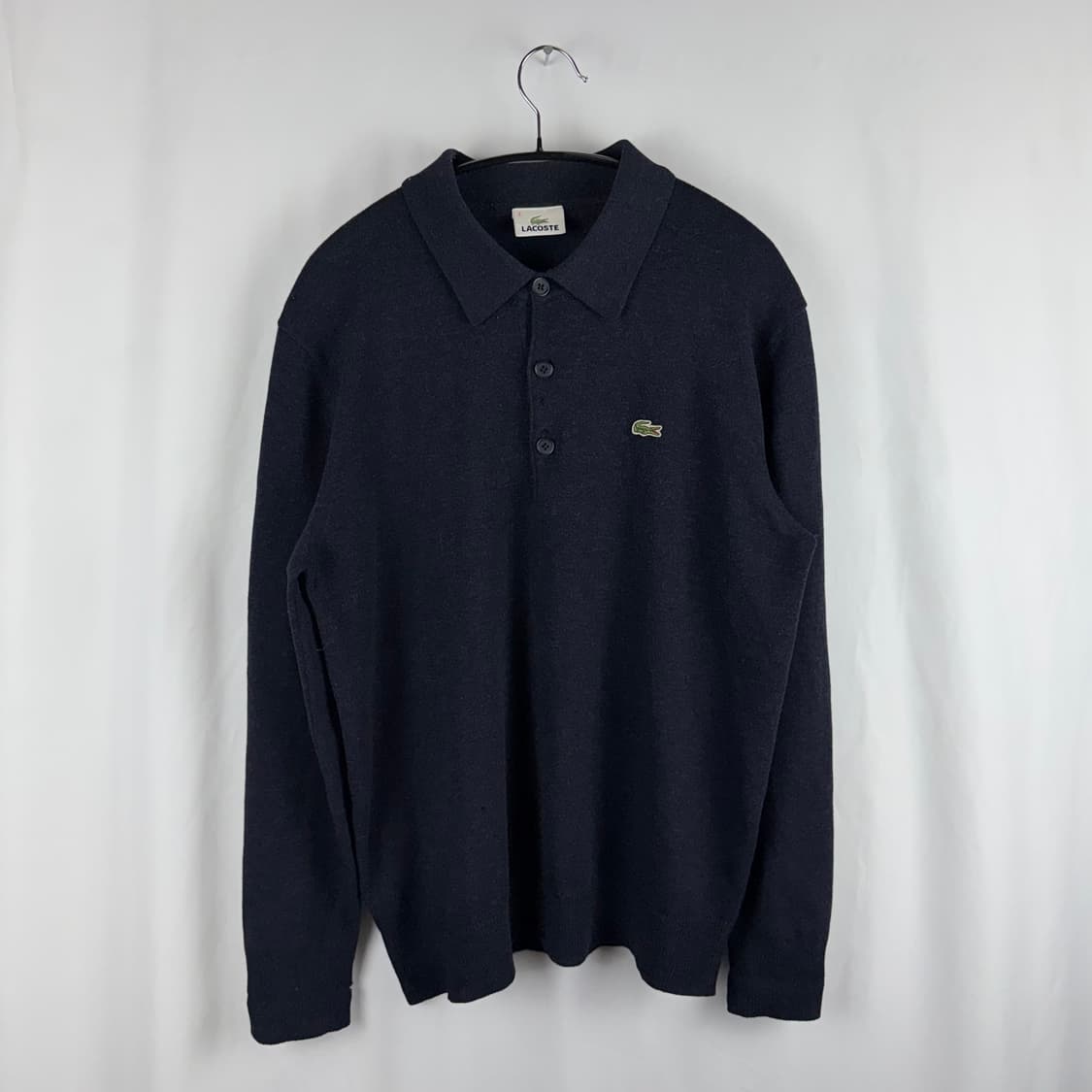 (3) 라코스테 카라 울 니트 네이비 상품이미지2