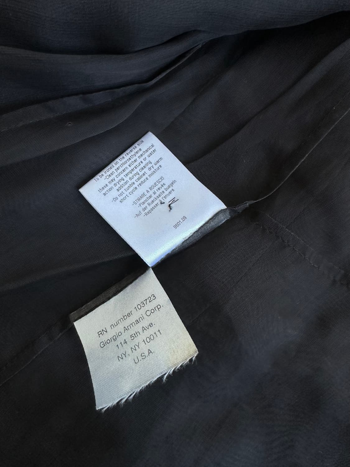 조르지오 아르마니 아카이브 실크 쉬폰 레이어드 블레이저 상품이미지8