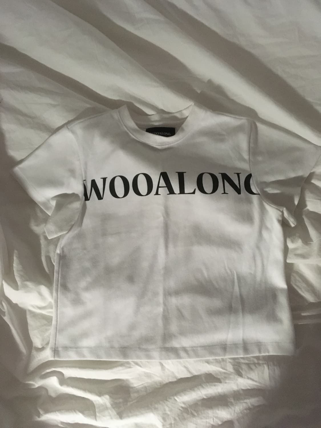 우알롱 Signature lettering slim crop 상품이미지2