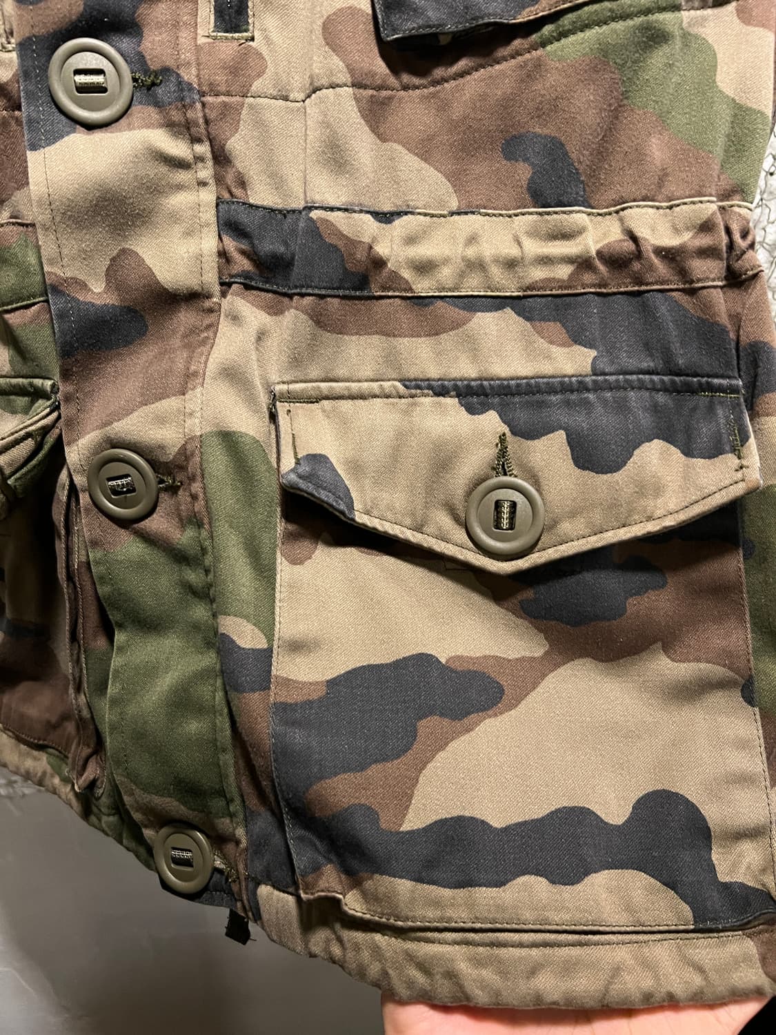 [M]00's 프랑스군 우드랜드 패턴 배틀필드 스목 자켓 상품이미지4