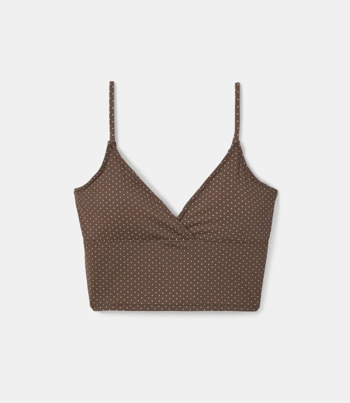 S/e/o 에스이오 DOT TANK TOP BROWN 나시 탑 상품이미지2