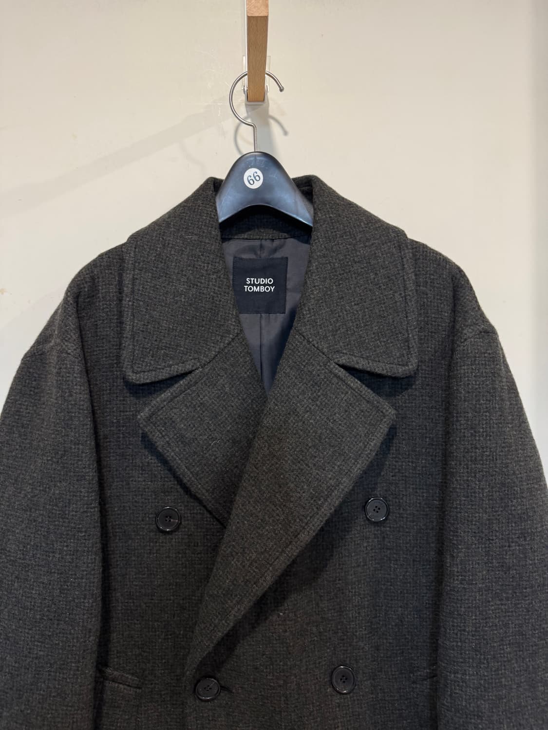 스튜디오톰보이 남자 캐시미어 블렌디드 코트 상품이미지3