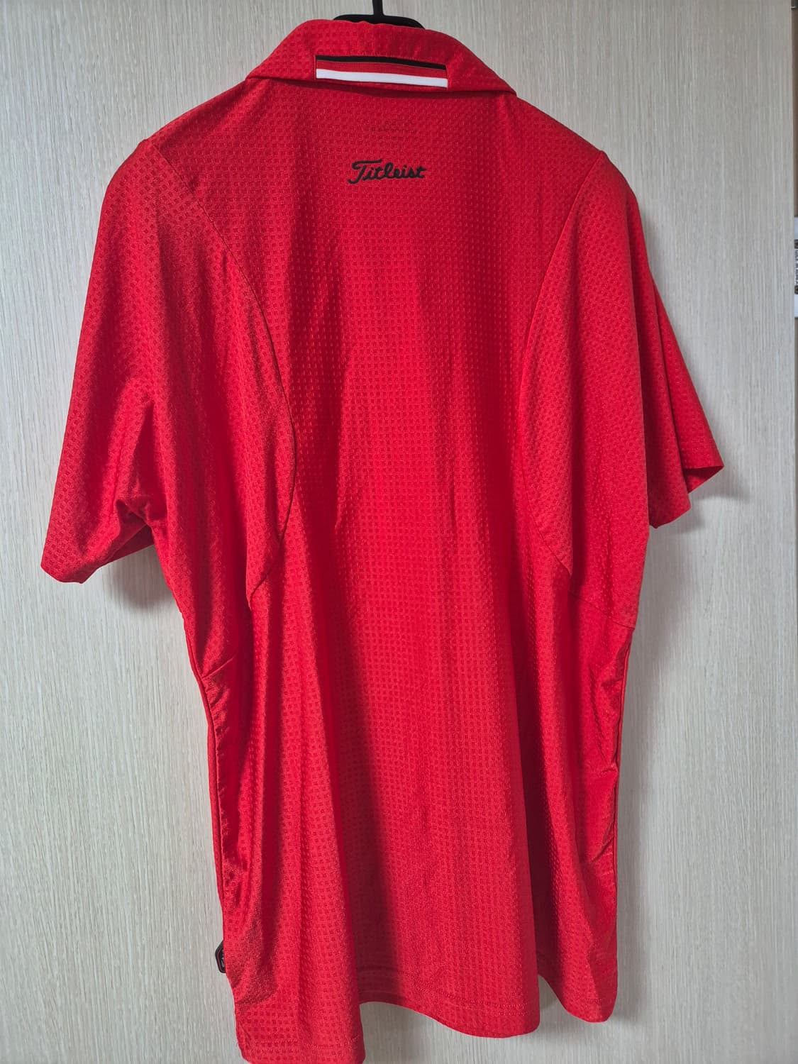 (정품) 타이틀리스트 레드 골프 반팔 카라티 XL 상품이미지2