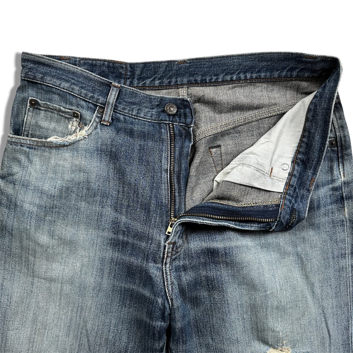 80-90s GoldRush Distressed Jeans 상품이미지6