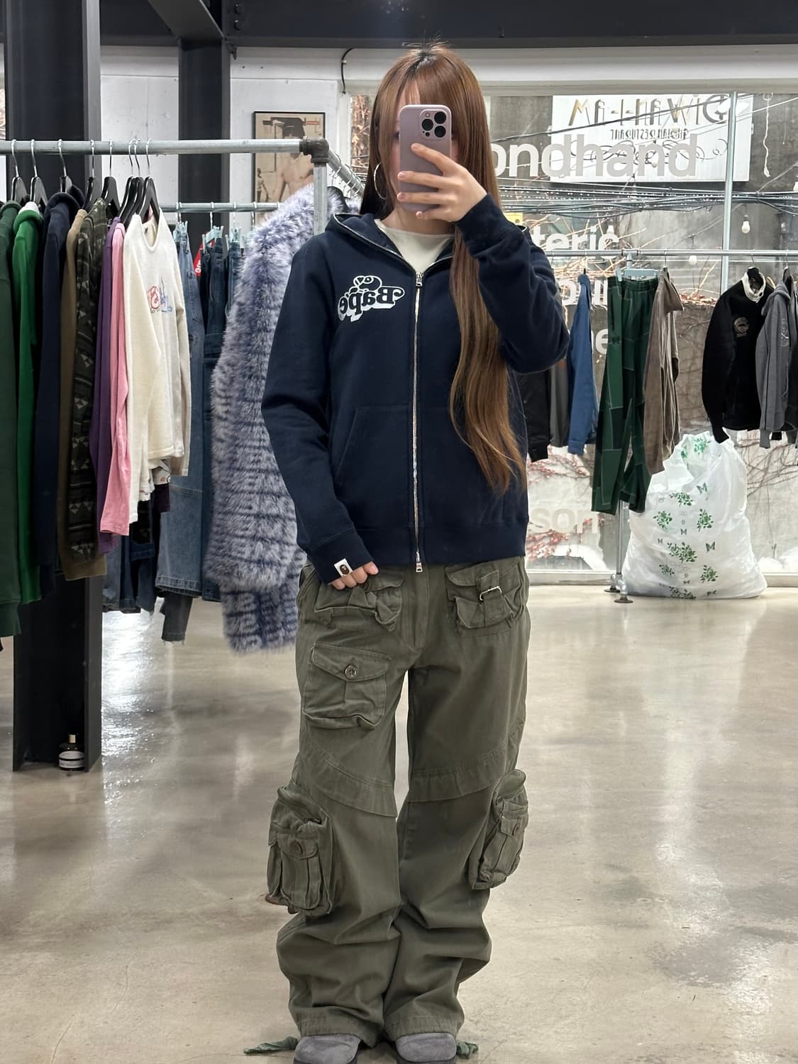 베이프 마일로 사파리 풀 후드집업  상품이미지2