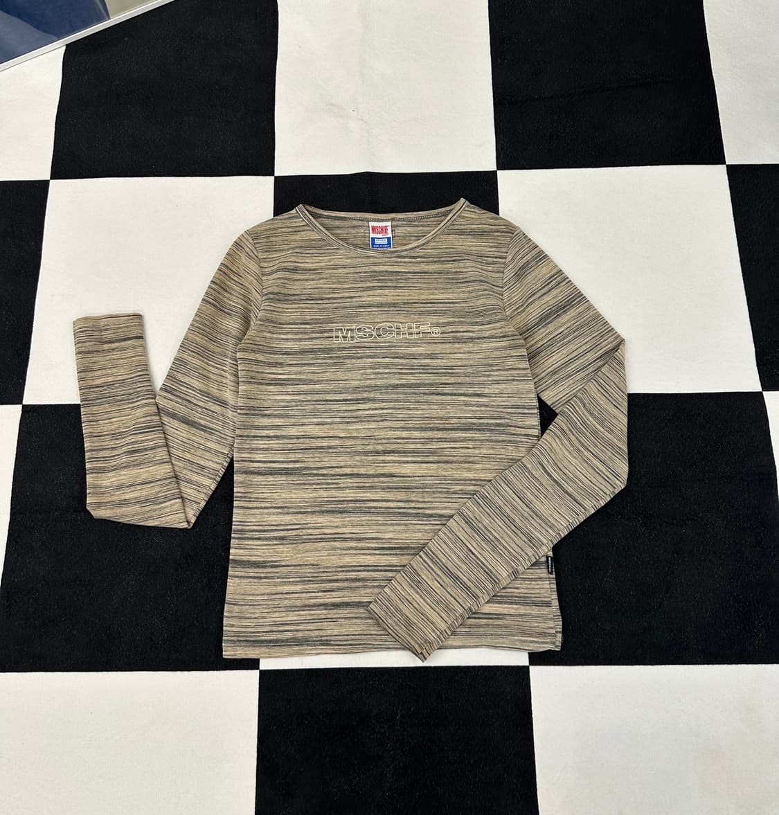 스펠아웃로고 스트라이프 텐션 롱슬리브  상품이미지2