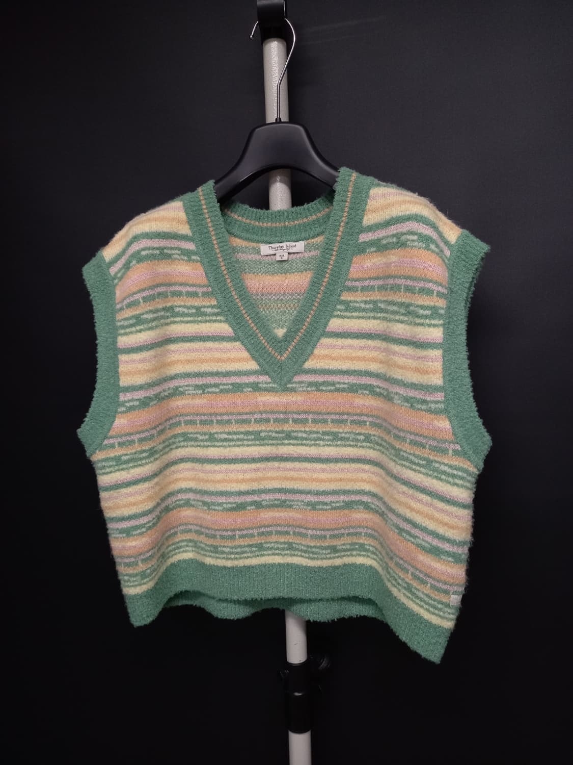 써스데이아일랜드 춘추동 루즈박시핏 베스트 55.66 상품이미지3