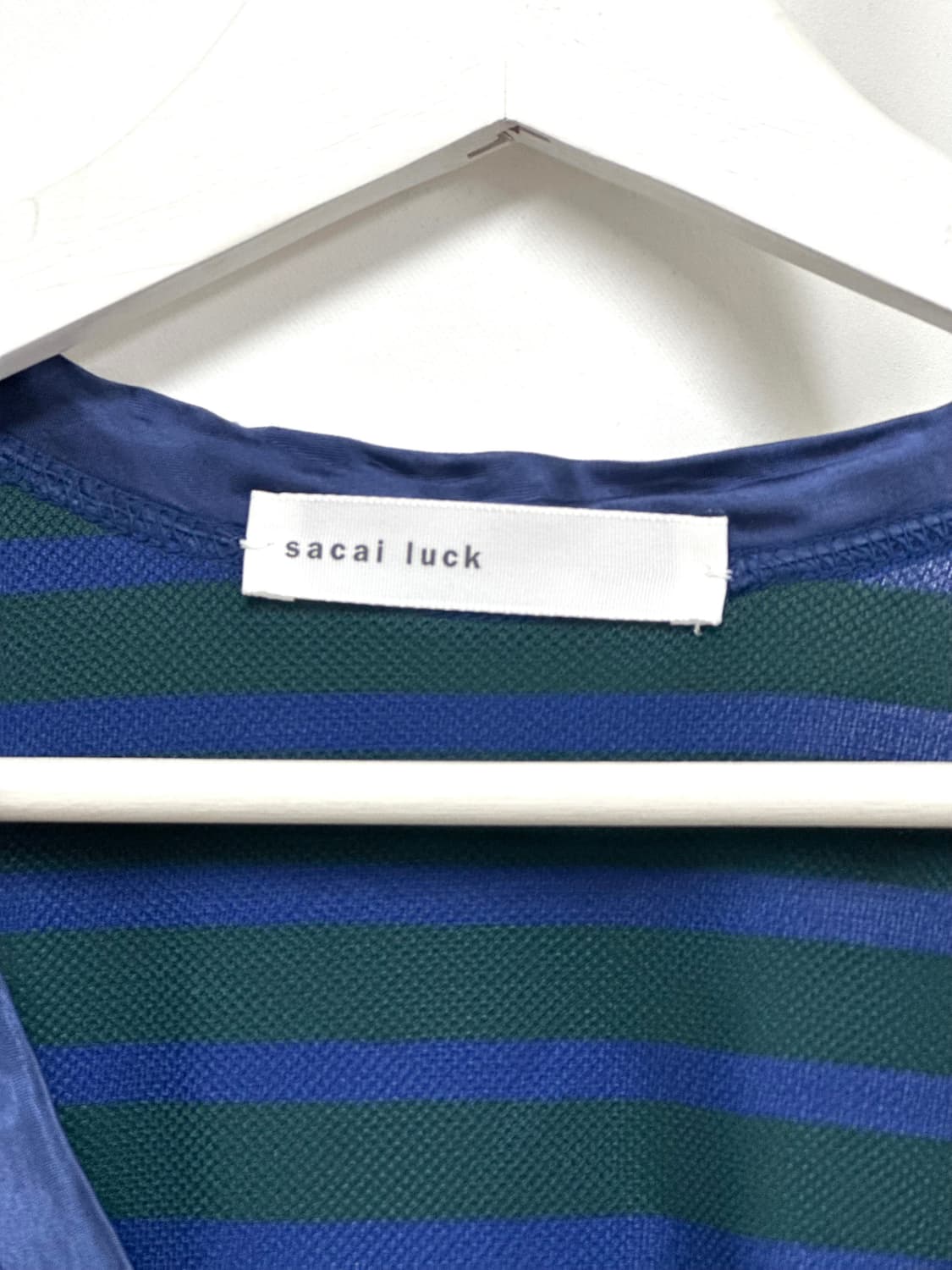 [sacai luck] mesh layered stripe t-shirt 상품이미지3