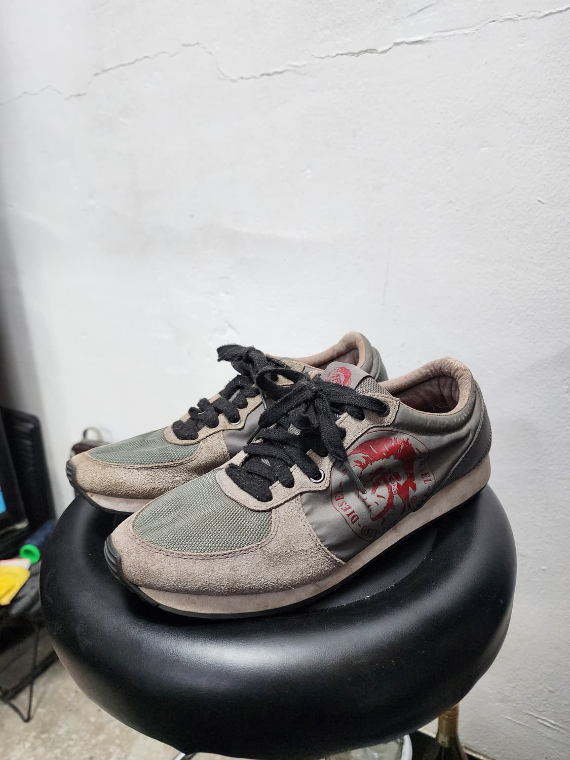 디젤 남성 빅로고 스니커즈 상품이미지2