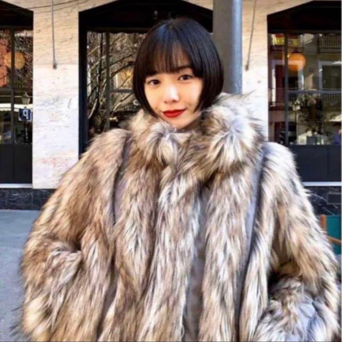 Perverze 나일론 페이크퍼 리버서블 무스탕 자켓 상품이미지2