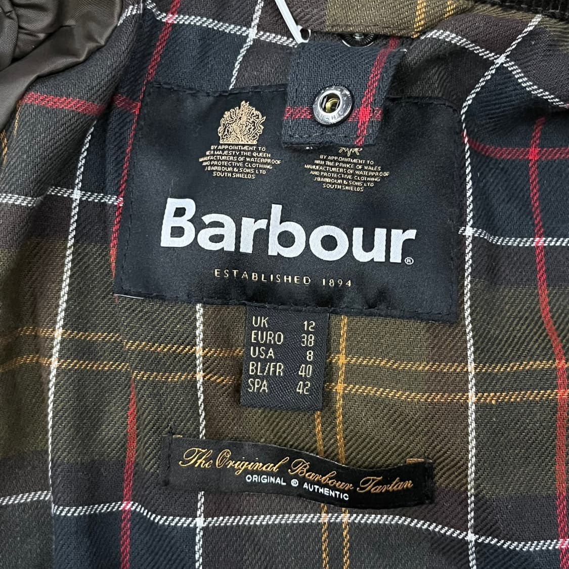 [정품] 바버 왁스 자켓 카키 코듀로이 카라 b18 상품이미지5