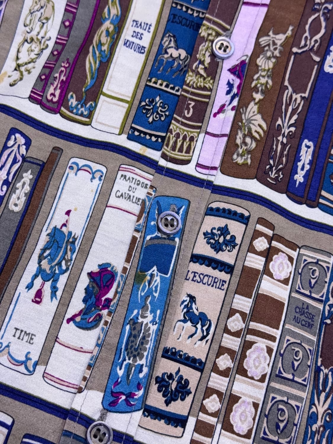 타임옴므 책장 Books 프린팅 셔츠 남방 100 상품이미지5