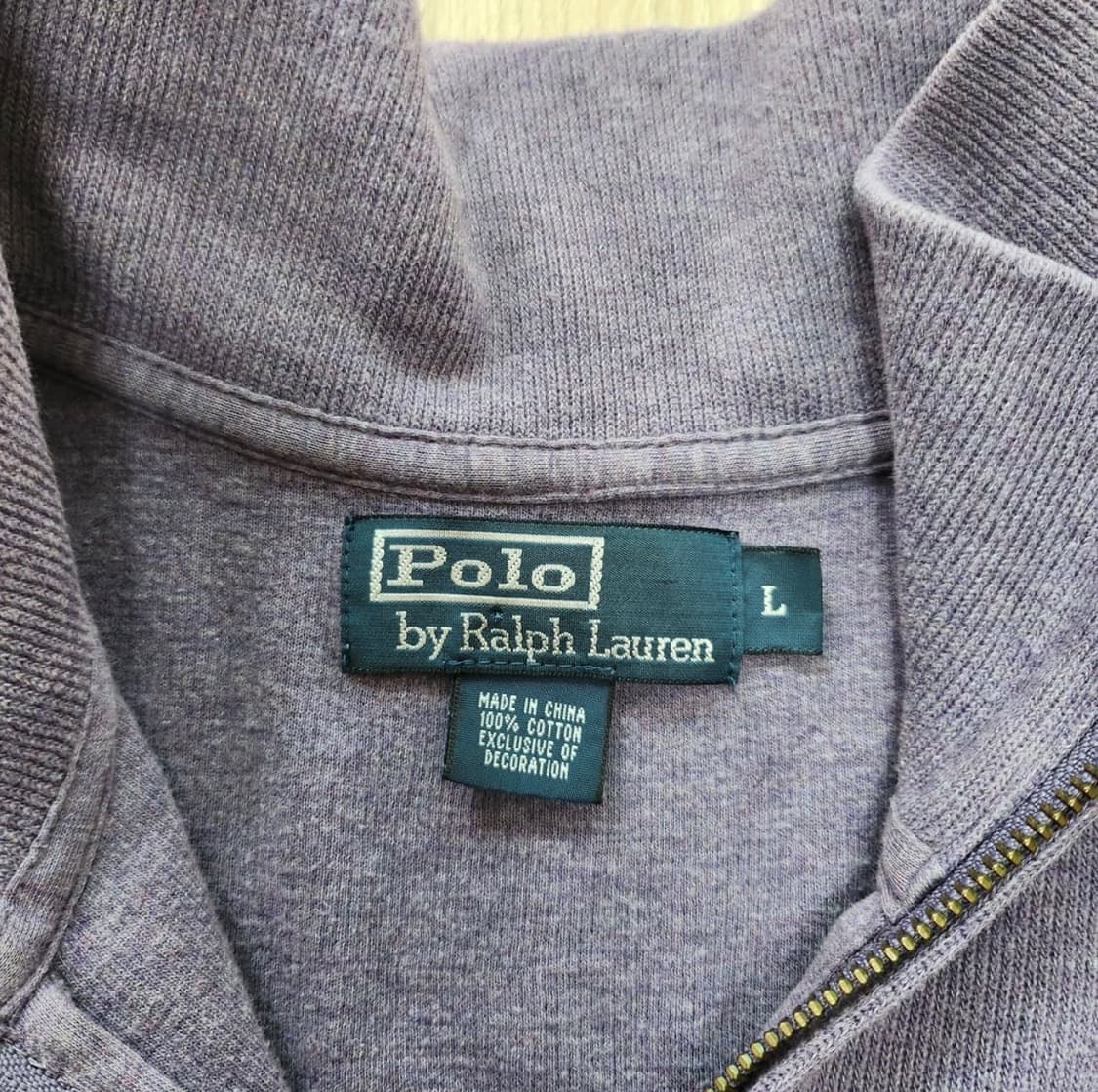 폴로 랄프로렌 하프집업 퍼플 L 상품이미지3