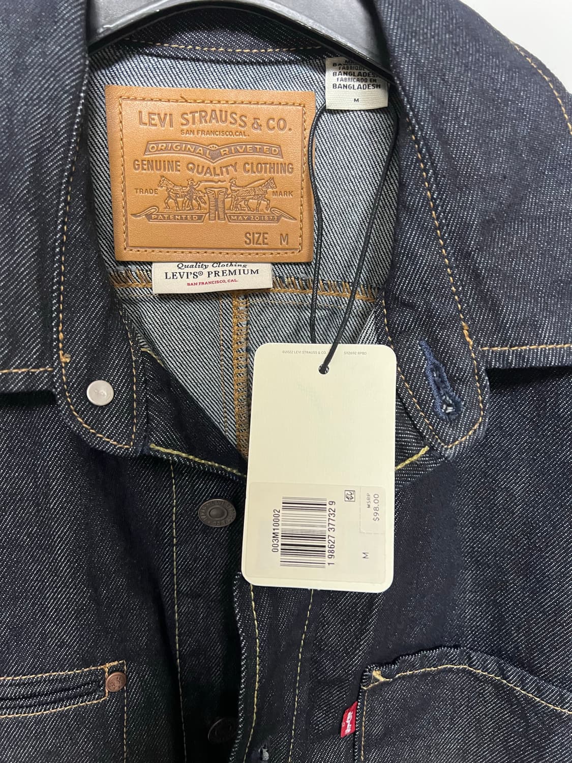 리바이스 데님 트위스트 셔츠 자켓 상품이미지3