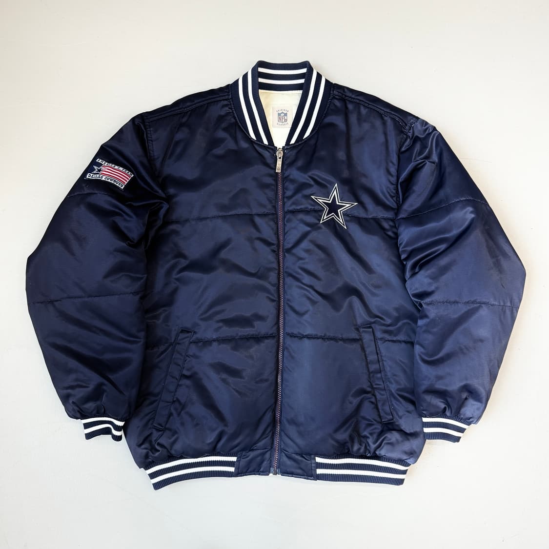 NFL X 리복 90s 댈러스 카우보이스 올드스쿨 리버시블 바시티 점퍼  상품이미지5