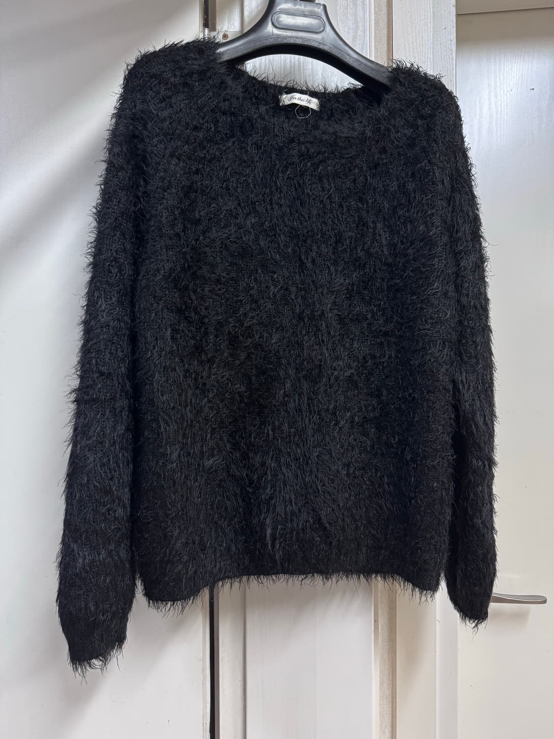 Black fur knit 상품이미지2