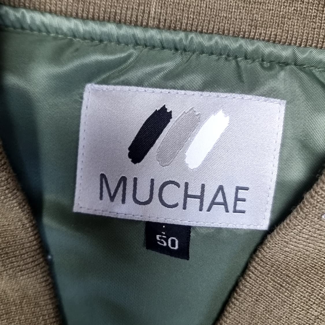 한국제 MUCHAE 카키색 l2b 봄버 자켓(100-105) 상품이미지4