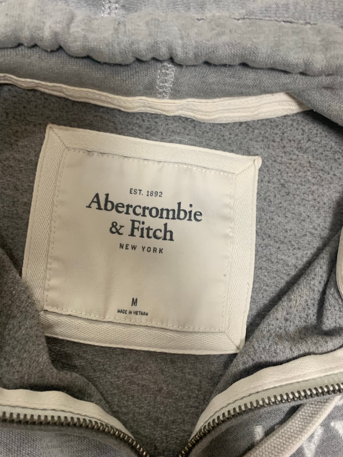 아베크롬비후드집업 그레이,M 상품이미지6