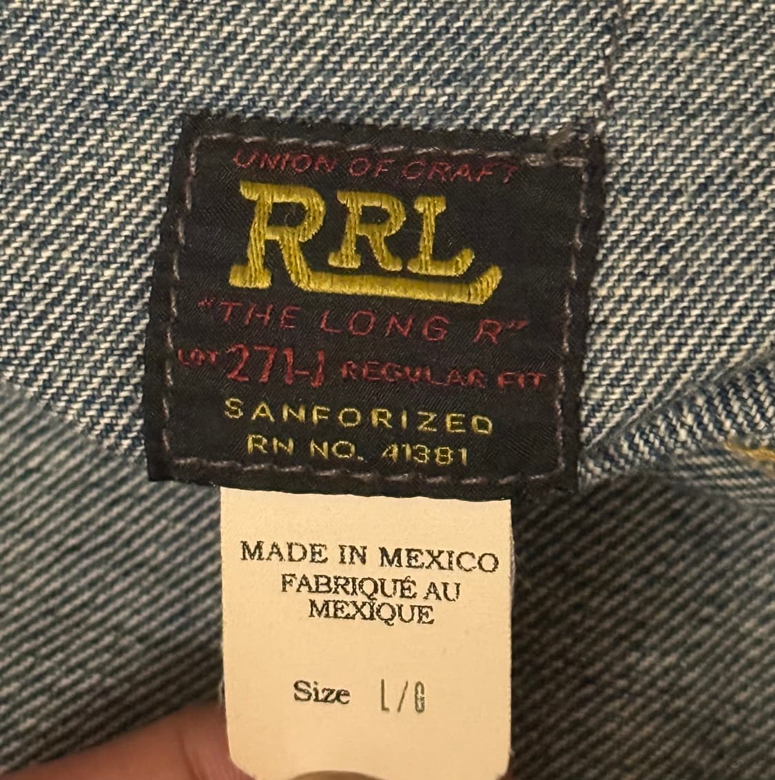 [L] RRL 더블알엘 Lot 201 리랜드 상품이미지3