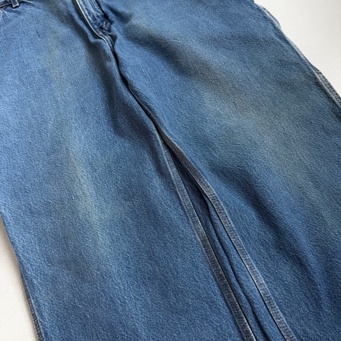 칼하트 OG 가죽패치 카펜터 워크 와이드 데님팬츠 상품이미지5