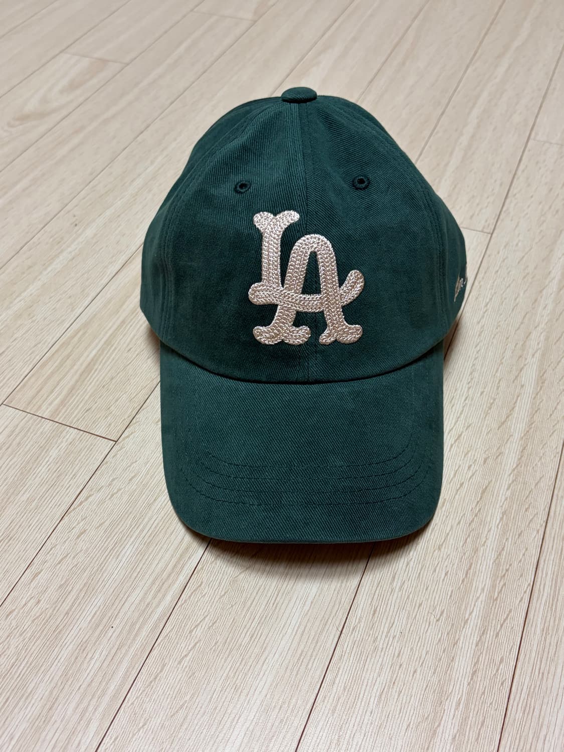 린에비뉴 / LA볼캡 모자 체인스티치 포레스트그린 / free 상품이미지2