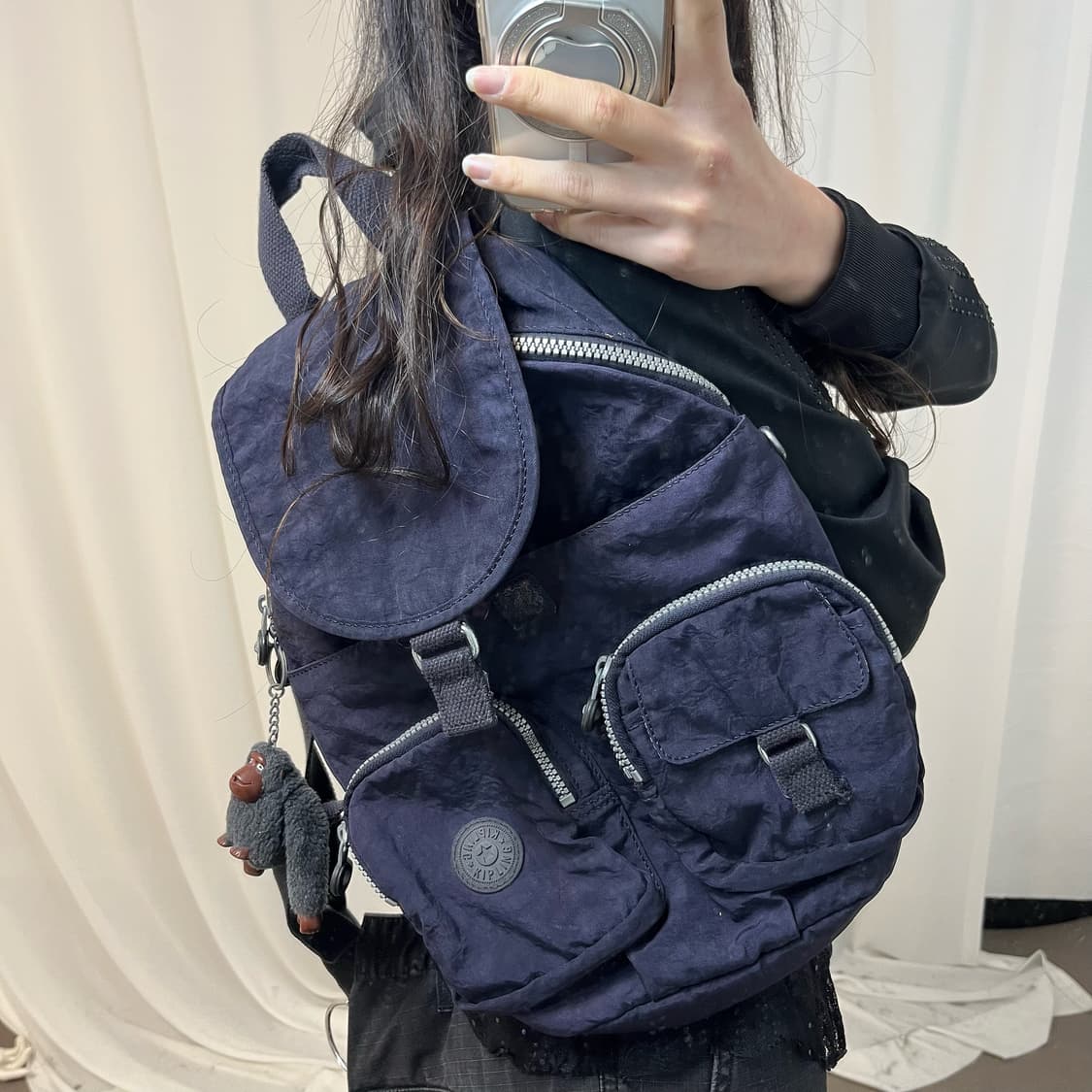 Kipling Navy Backpack 상품이미지2