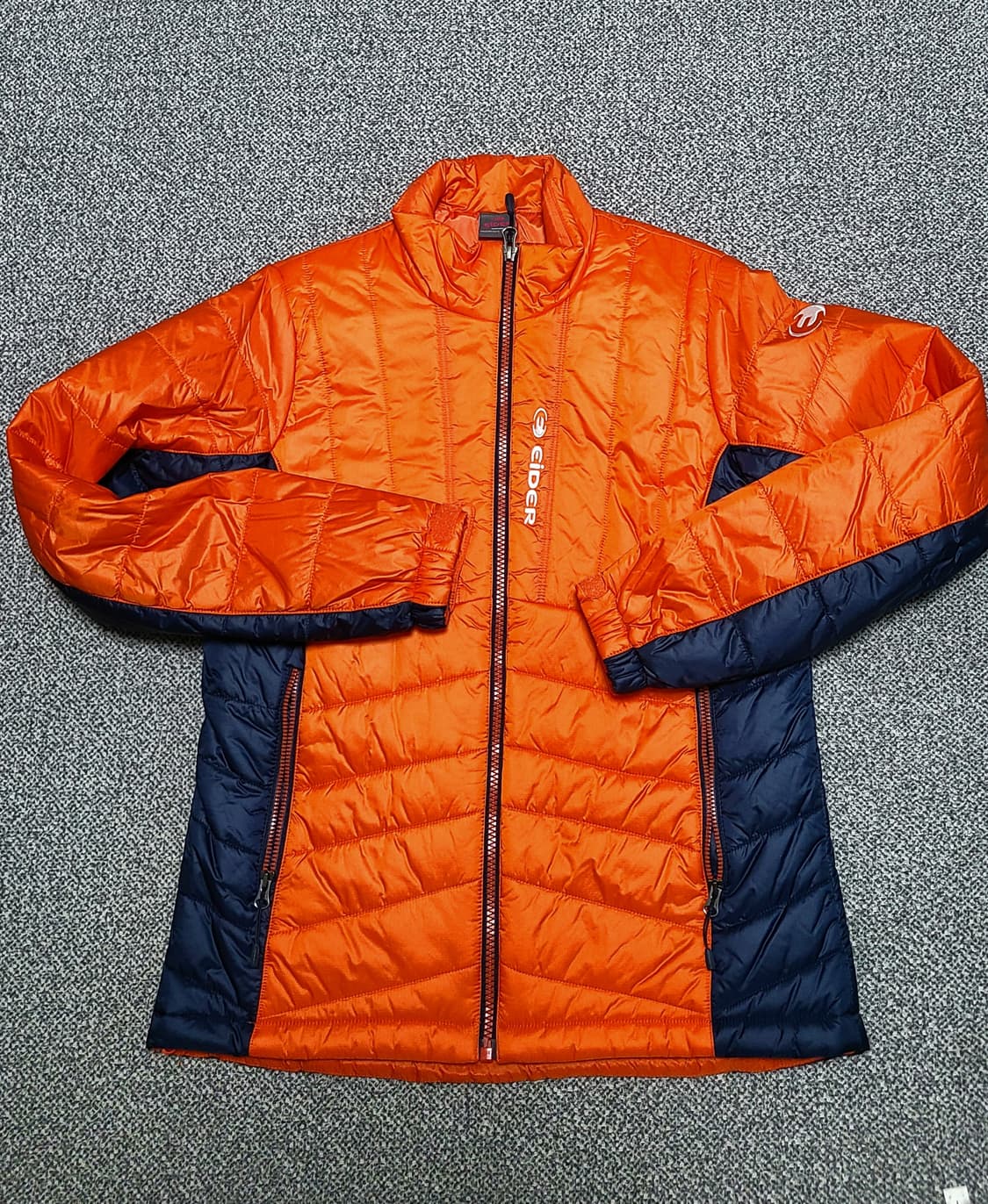 아이더 여성 카루나 경량  폴리  패딩 S 오렌지 상품이미지1